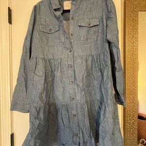 SO Light Blue Tiered Denim Jacket